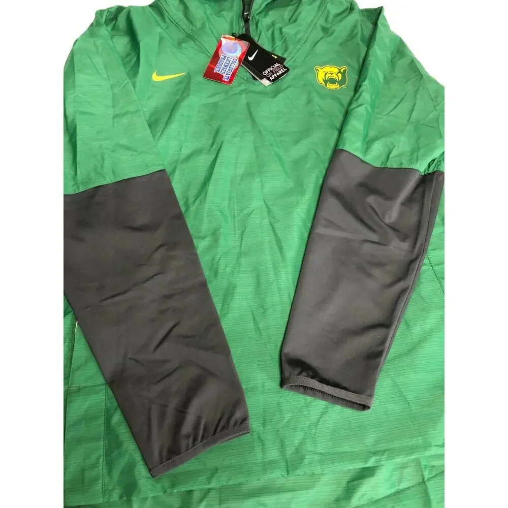 NIKE Men's Baylor Bears On-Field Pull Over Jacket Green CQ5215-341 Size XL